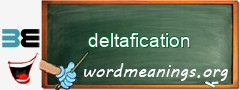 WordMeaning blackboard for deltafication